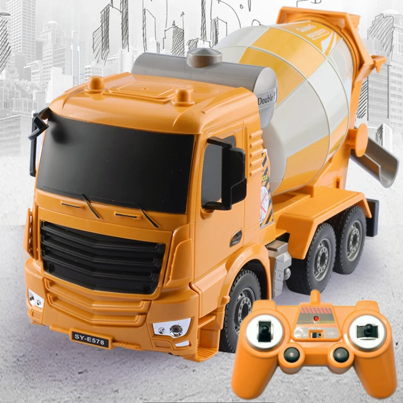 

Double E Rc Truck E578 1/26 Remote Control Engineering Cars Trucks Construction Cement Mixer Electric Toys for Boys Gift