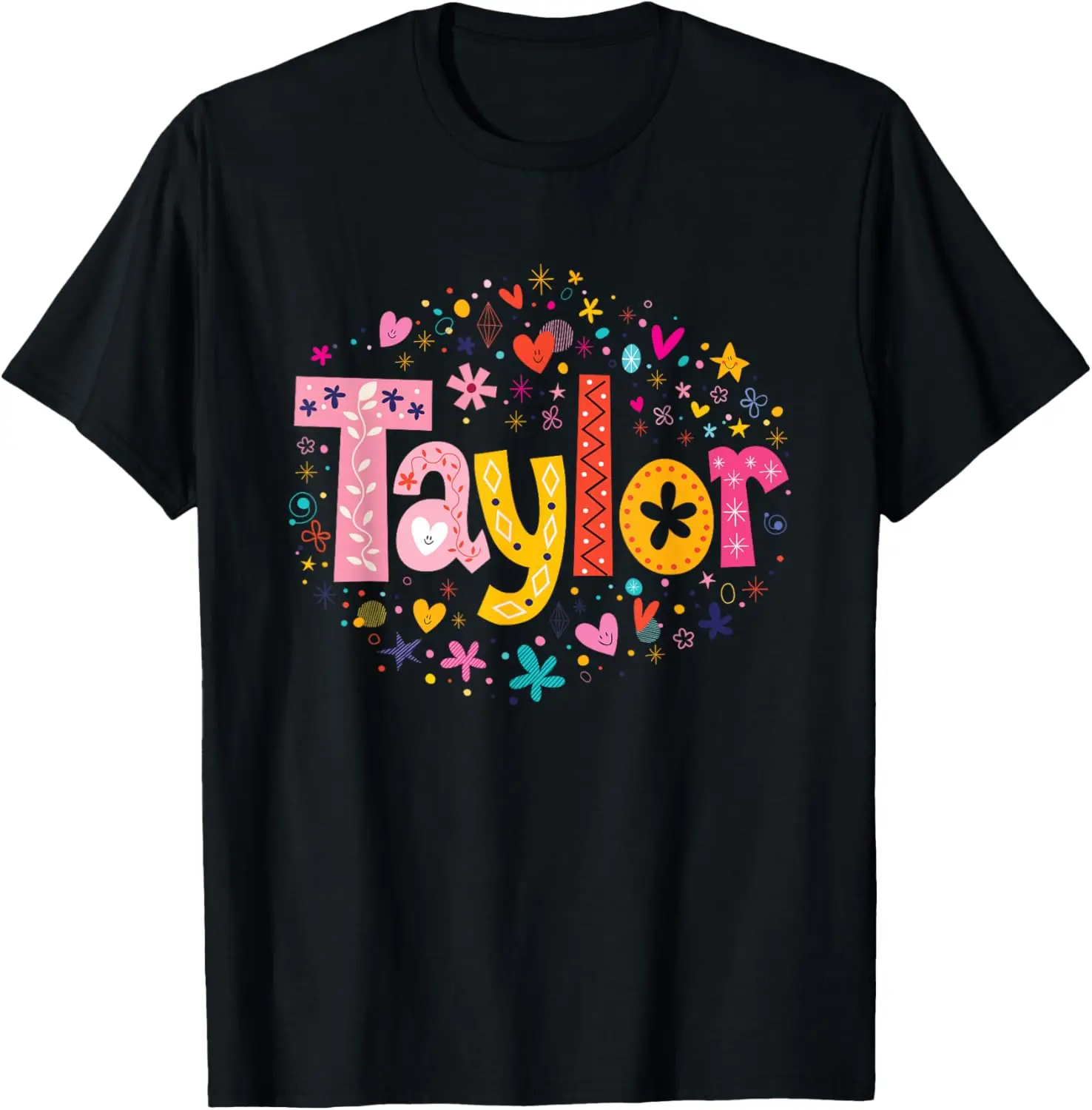 

Винтажная футболка Taylor First Name I Love Taylor Girl Groovy 80-х годов