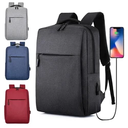 2024 nuevo bolso de negocios versátil, bolso escolar recargable por USB, mochila impermeable para ordenador portátil