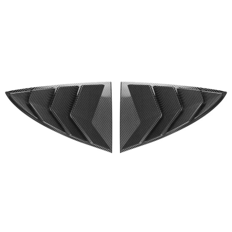 

VC-Innovative-Shutter Window Cover Shutter Window Cover For Tesla Model Y Triangular Louver Cover Carbon Fiber