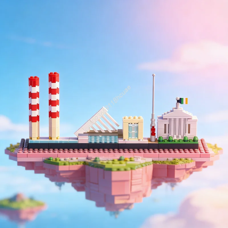 

214pcs MOC Architecture Dublin Skyline Model Building Blocks Construction Christmas Gift Toy Creative Idea Education Brick