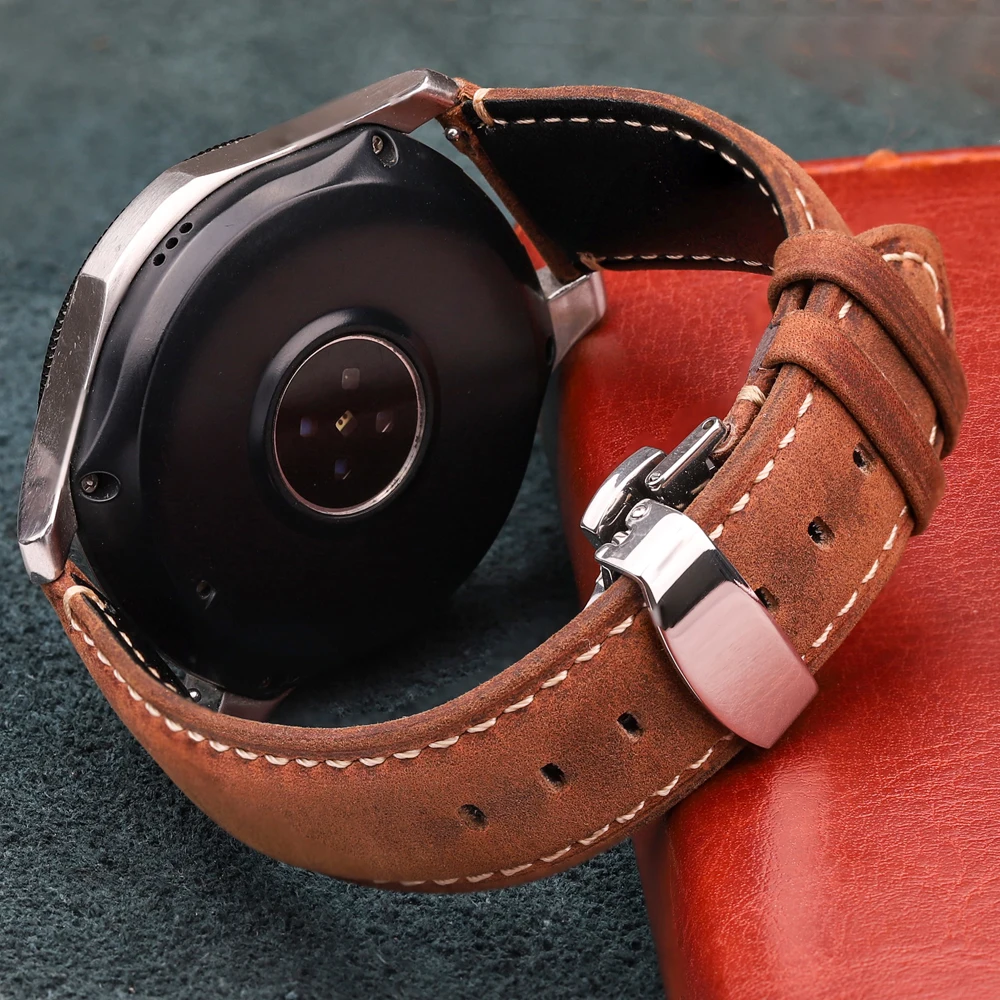 Bracelet de montre en cuir de - Leather Watch Band Men avis et prix