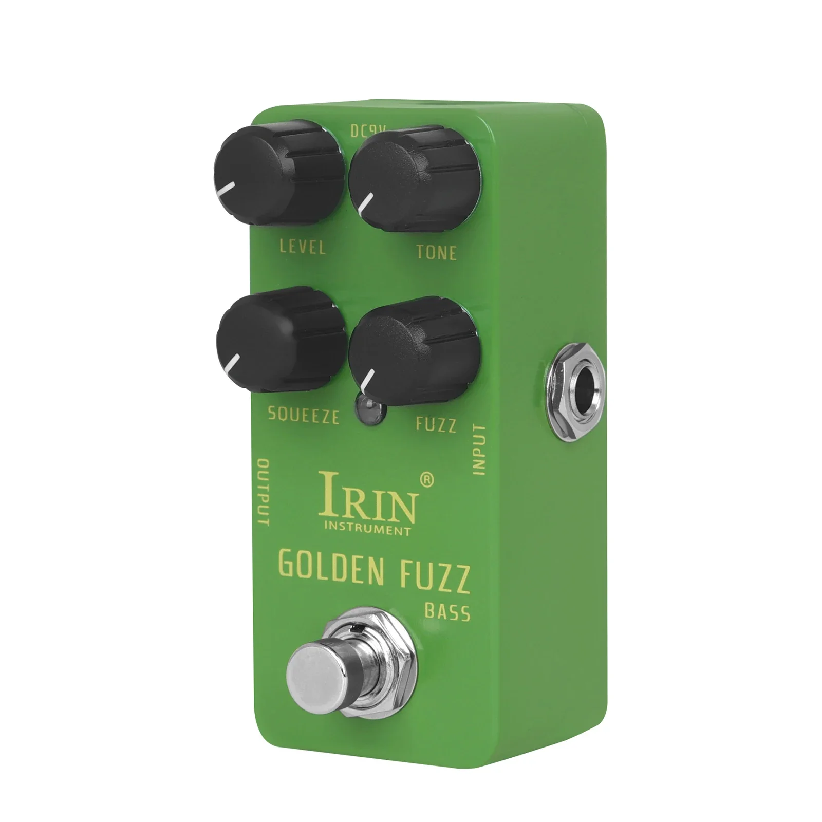 IRIN-RS-20 Pedal Efeito Guitarra Elétrica, Fuzz Dourado, True Bypass, Mini, Single, Acessórios e Peças