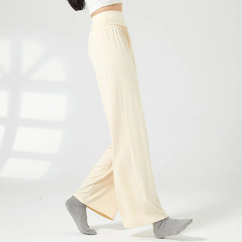 Neue Frühlings- und Sommerhosen mit weitem Bein, moderne Tanzhosen, drapierte ethnische Kleidung, klassischer Tanz