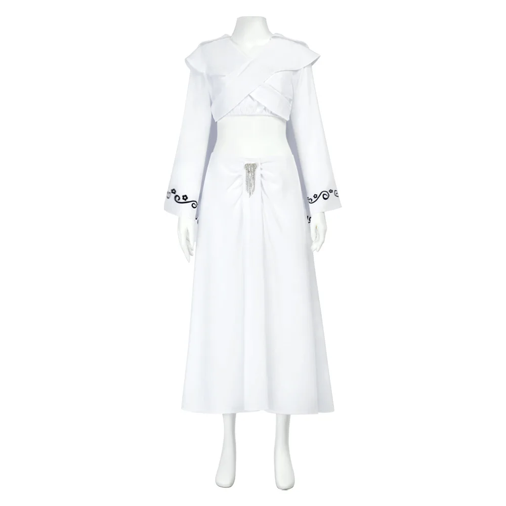 Padme Amidala Cosplay Dress Costume Anime White Top Skirt Suits Outfits  Party For Girl Halloween Carnival Suits - AliExpress 200000532