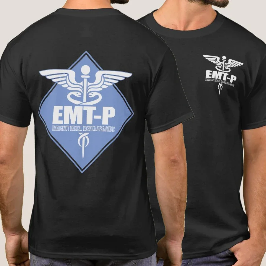 

Novel Caduceus EMT-P Medical Paramedics Gift T-Shirt 100% Cotton O-Neck Short Sleeve Summer Casual Mens T-shirt Streetwear