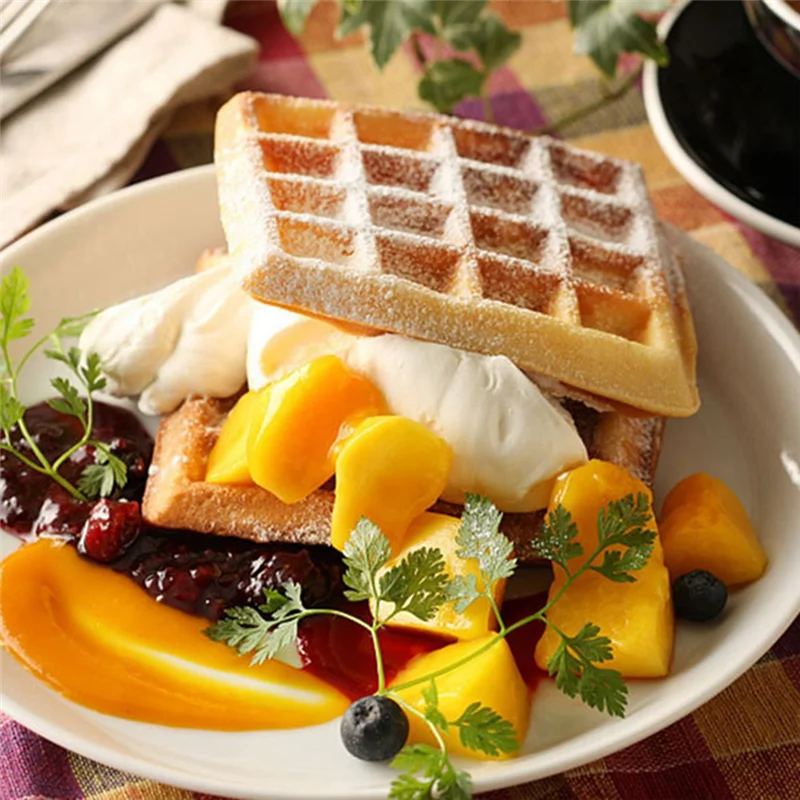 

B06B-Press Waffles Grill With Non-Stick Board, Double-Sided Heating, Indicator Light Easy To Use And Clean High Guality Black EU