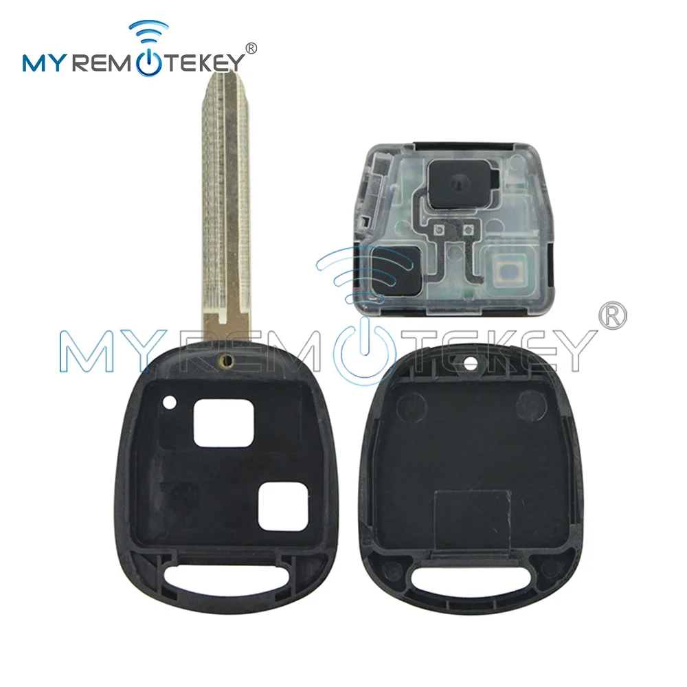 MYREMOTEKEY Remote Car Key Fob Control TOY43 Blade 304/315/434mhz 2 Buttons for Toyota Land Cruiser FJ Cruiser Prado 2004-2009