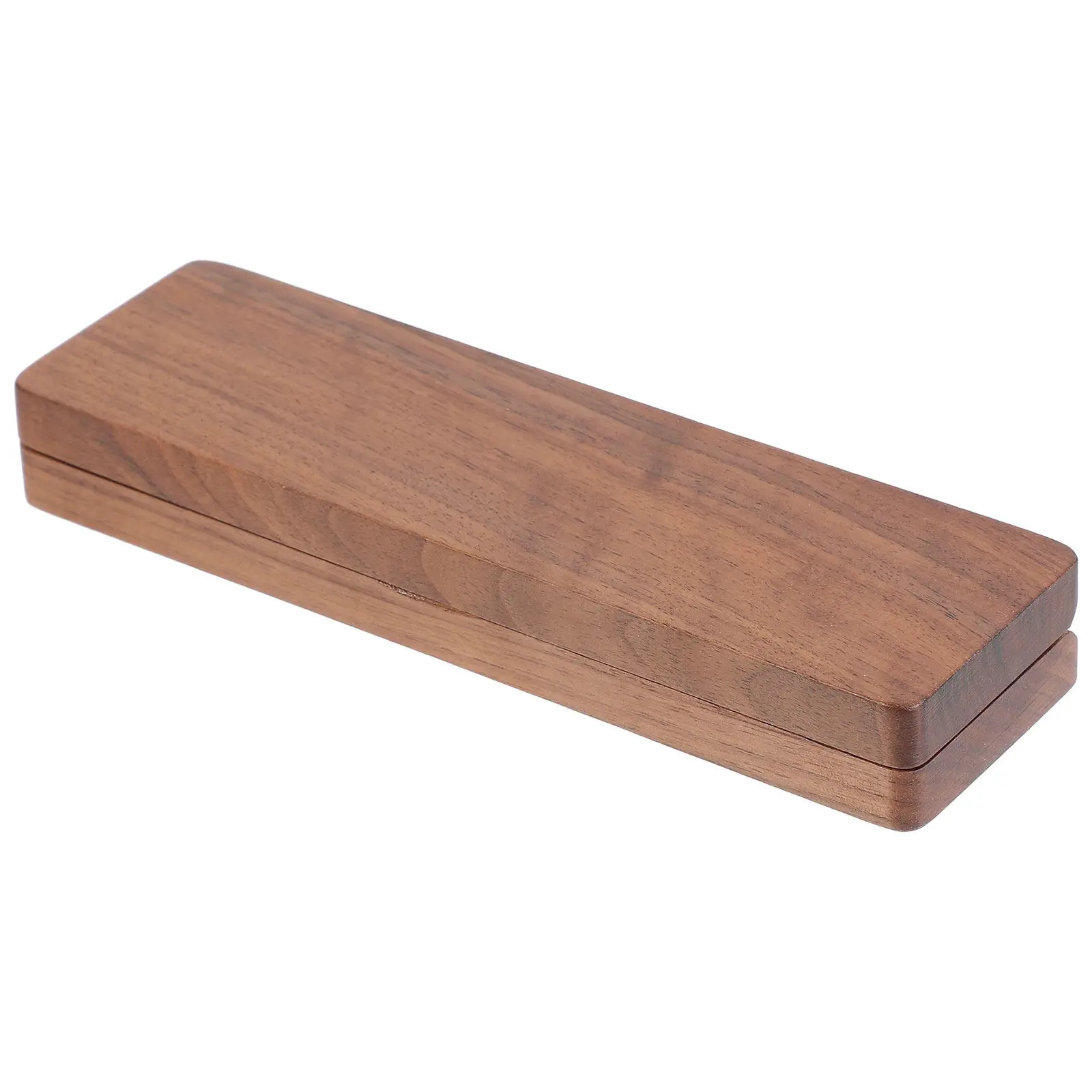 Wooden Single Pen Organizer Empty Gift Box for Writing Instruments Ballpoint Display Holder Compact Portable