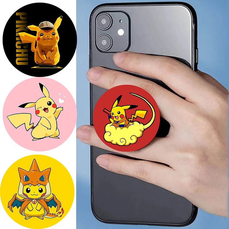 

New Rotating Phone Popping P-Pikachus Stand Flexible Ring Stand Suitable For Apple 16 Max Huawei, Xiaomi Multi Functional Stand