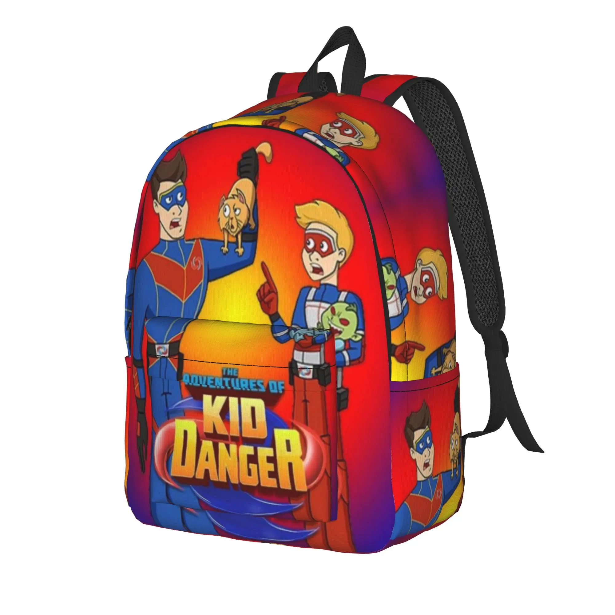 Captain Henry And Kid Danger  Backpack for Men Women Casual Student Work Daypack  College Canvas Bags Gift