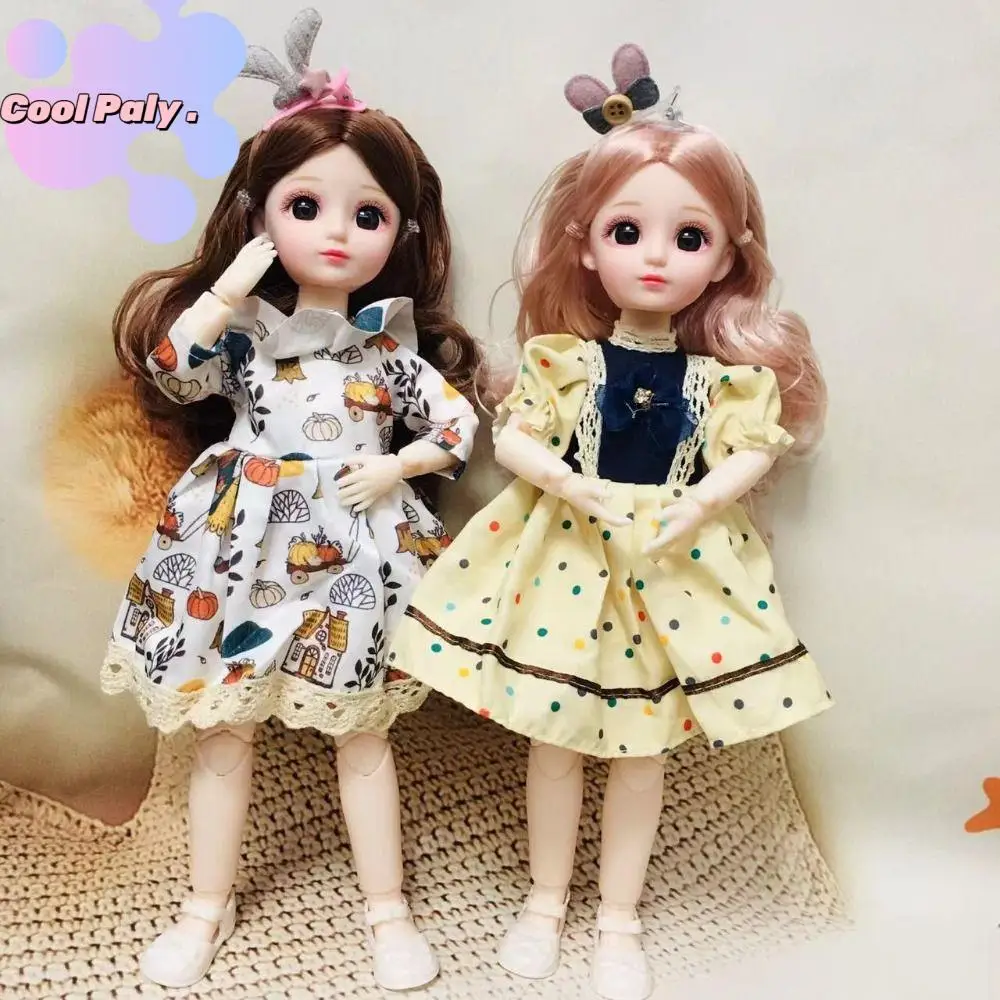 

1/6 SD 30cm Bjd Doll with Clothes Attractive Eyes with Wig Make Up Princess Dress Up BJD Dolls Anime Ball Jointed