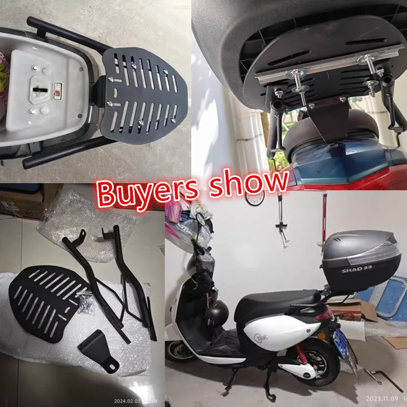 Motorcycle Rear Rack Electric Vehicle Trunk Mounting Bracket Electric Motorcycle Trunk Luggage Racks Universal