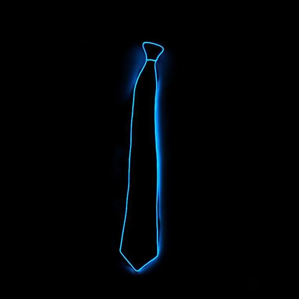 

Stage Props Classic Retro For Men Party EL Wire Neon Business For Women Suits Neck Ties Luminous Tie Glowing Tie LED Tie