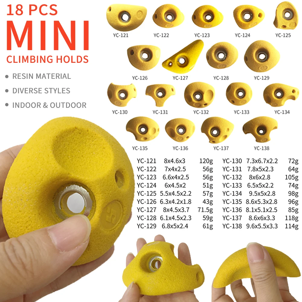 15 piece rock climbing holds for Children and Adults--Indoor/outdoor.Your quality choice!