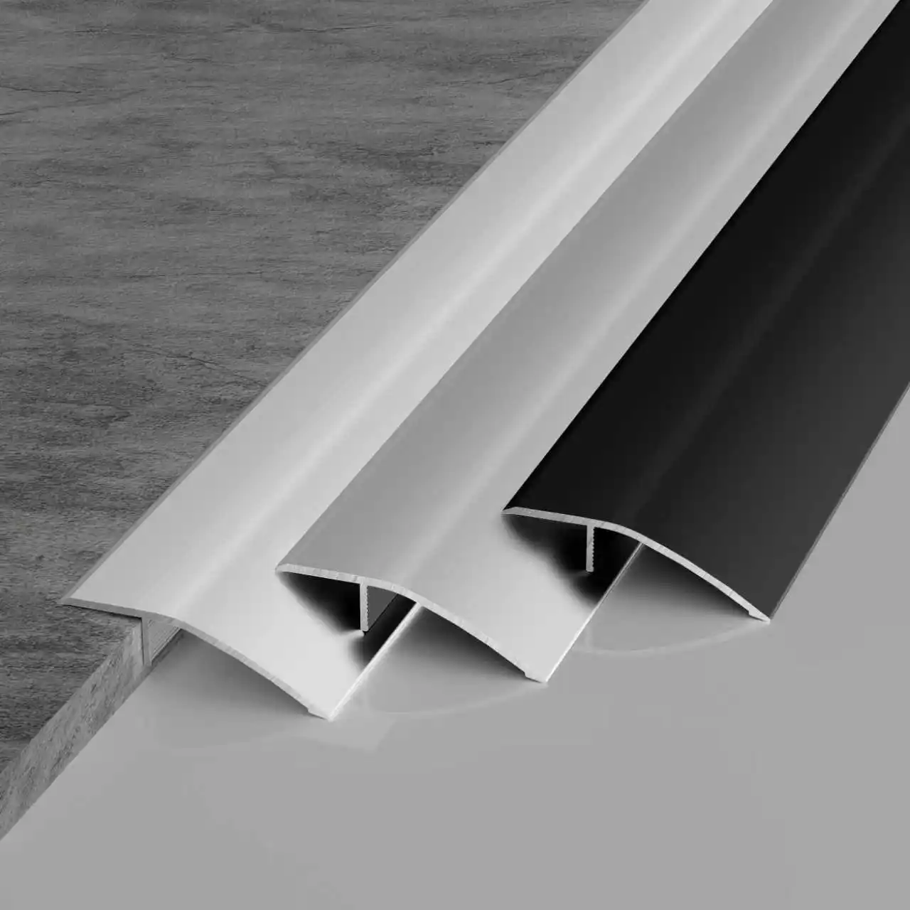 90cm Aluminum Threshold Ramp Strip Floor Reducer Transition Trim for Doorway Uneven Flooring Height Difference Edge Cover Strip