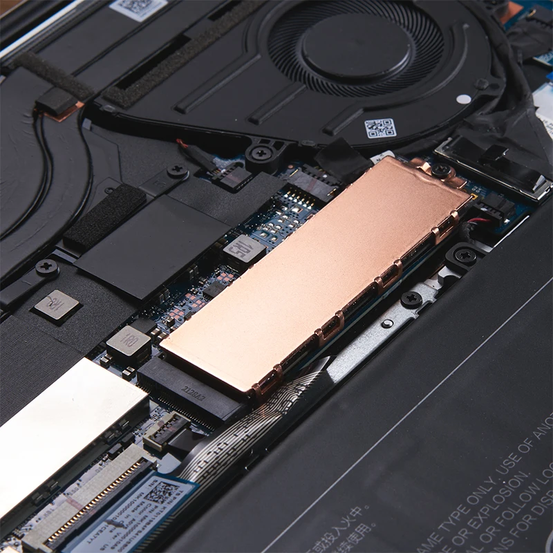 M.2 NVMe SSD Heat Sink 0.8/1mm/2mm for M2 2280 Solid State Hard Disk Copper Heatsink with Thermal Pad Laptop SSD Cooler Radiator