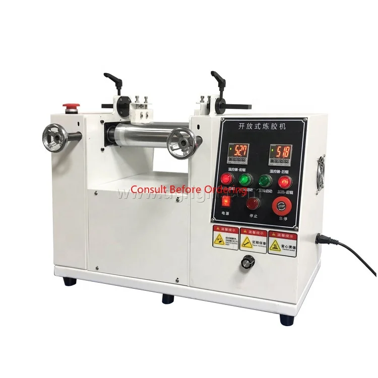 

Rubber And Plastic Small Electric Rolling Mill Machinery Customize Mini Two Roll Mill