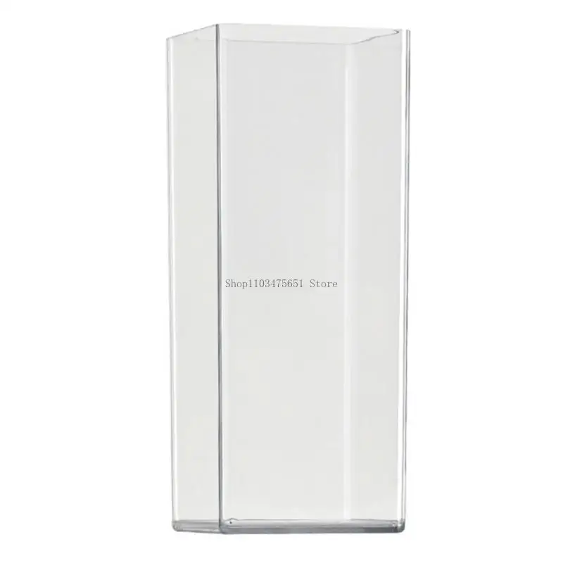  Acrylic Clear Square Vases Unbreakable Plastic Vases for Home Wedding Centerpieces Flower Bouquet Decors
