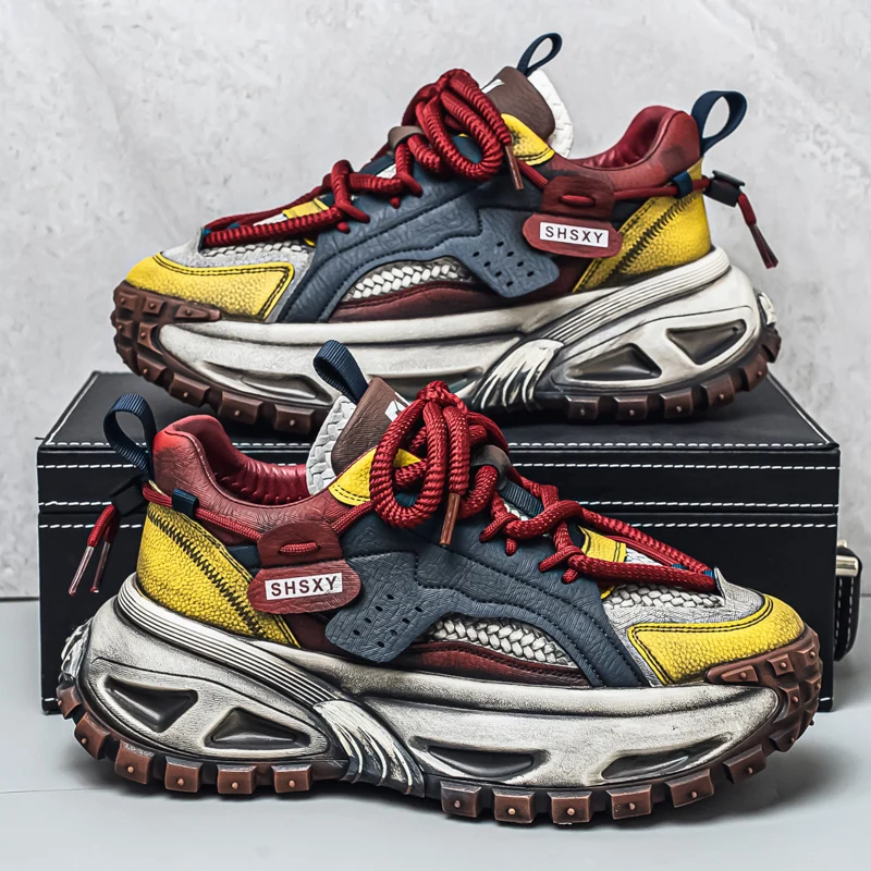 

Casual Sneaker Men's Sneakers Loafers Wear-resistant Non-Slip Fashion Sports and Leisure Shoes for Men Outdoor Thick Bottom