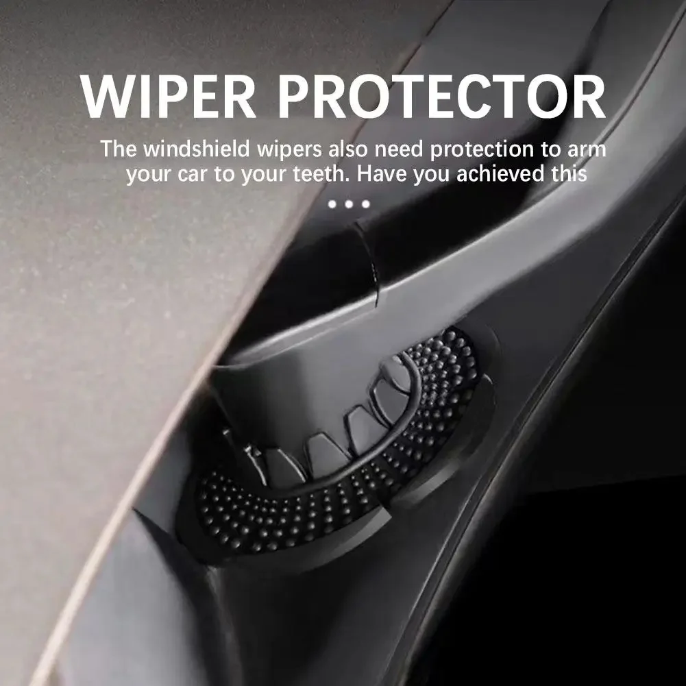 

2Pcs Car Windshield Wiper Arm Hole Protector Pad Universal Dustproof Anti Leaf Debris Guard Prevent Drain Hole Clogging