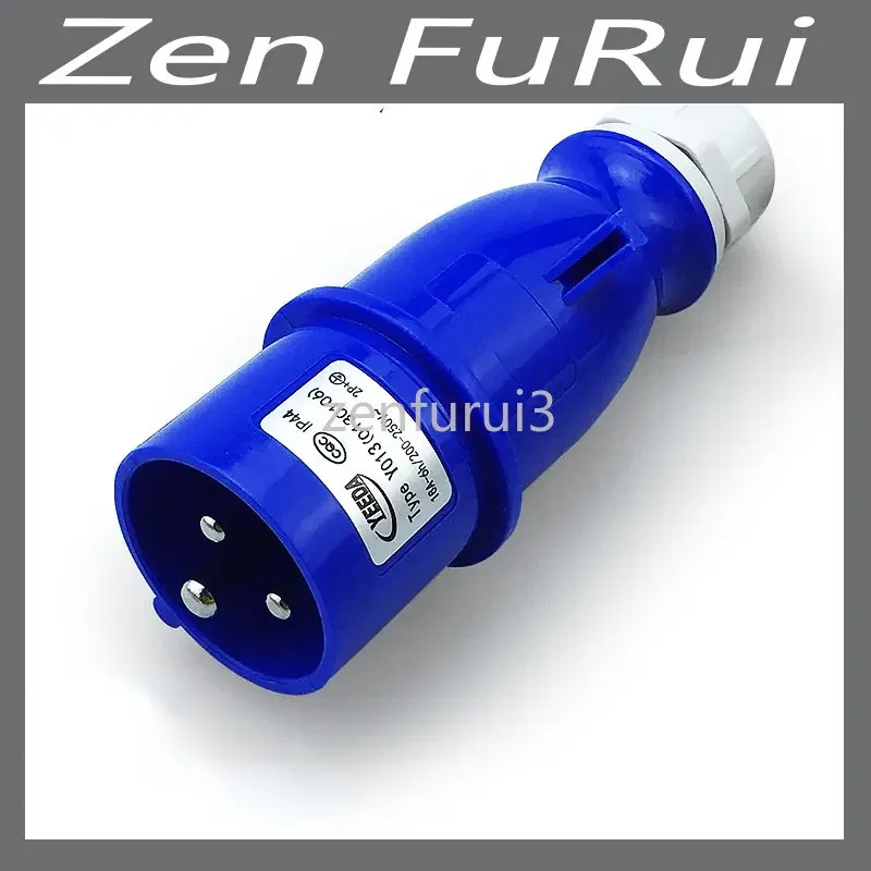 Industrial Outlet 3-Core 16A Male and Female Docking Plug Waterproof Aviation Connector 220V Marine