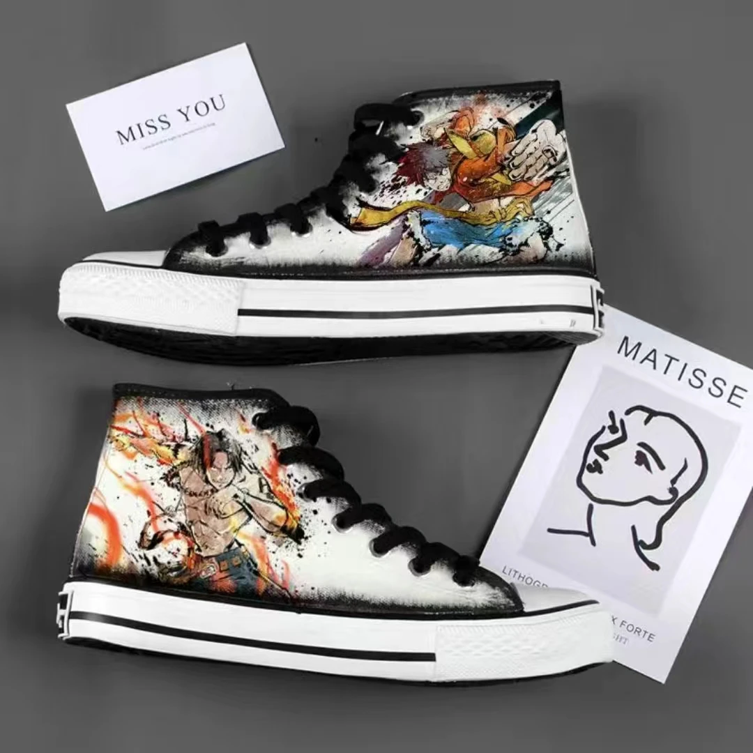 

Anime ONE PIECE Luffy Roronoa Zoro Ace Chopper Hancock Cosplay Canvas Shoes High Quality Boots for Unisex Halloween Fashion Gift