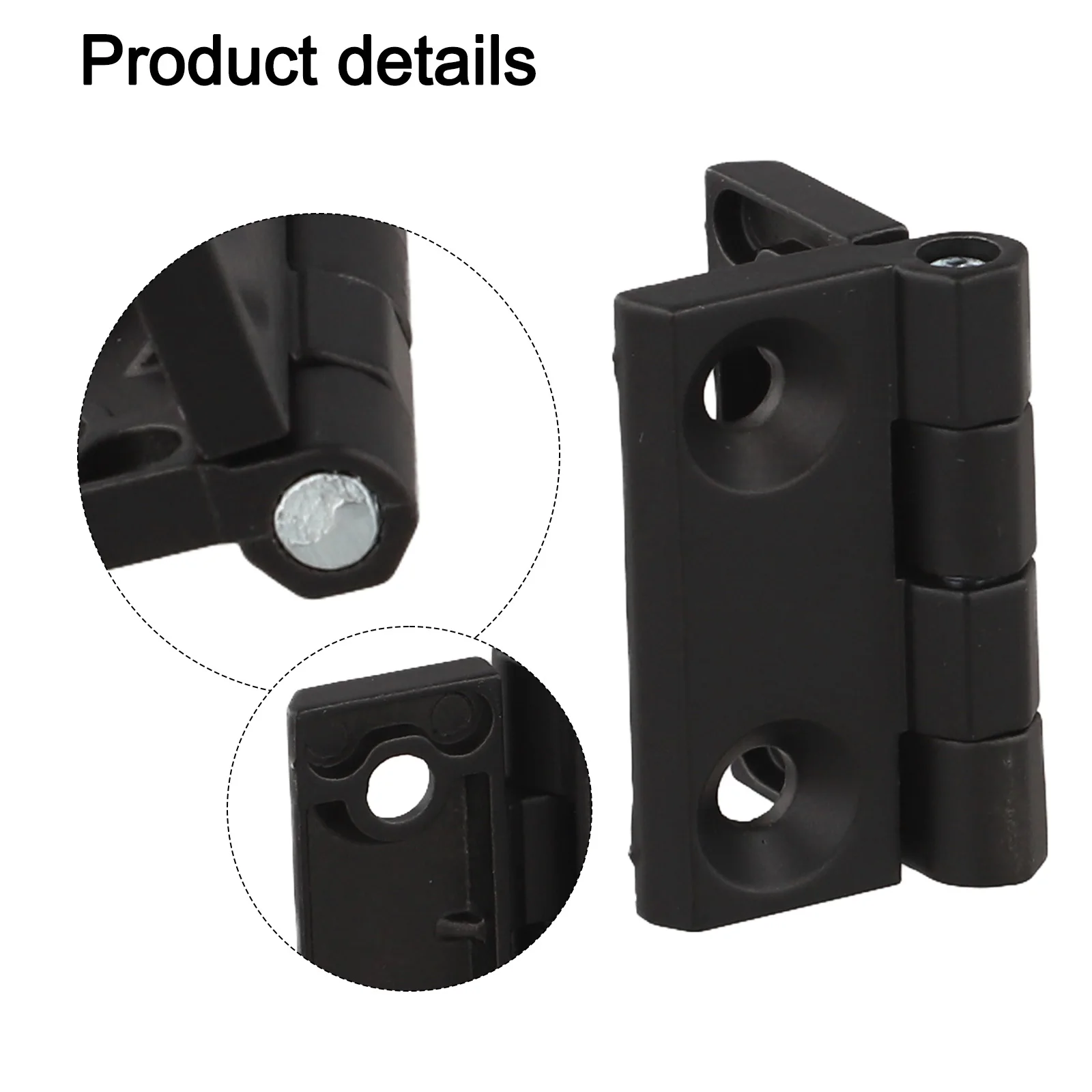 1pc Hardware Butt Hinges Metal Black Door Hinges Cabinet Aluminium Box Backflap Shed Hardware Hinge For Furniture 40 50 60mm