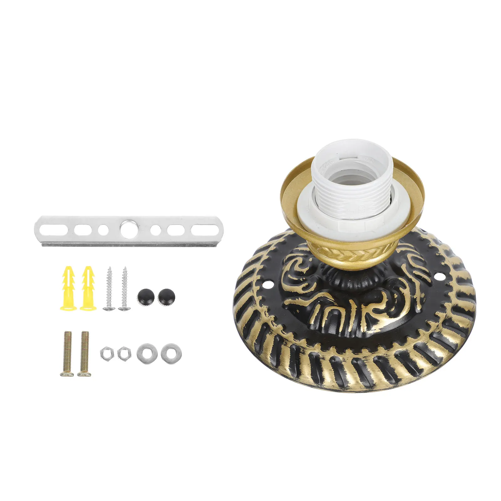 

1Set E27 Multipurpose Ceiling Lamp Holder Retro Style Screw Light Holder for Home Corridor Bar Pendant Lamp Light Supply