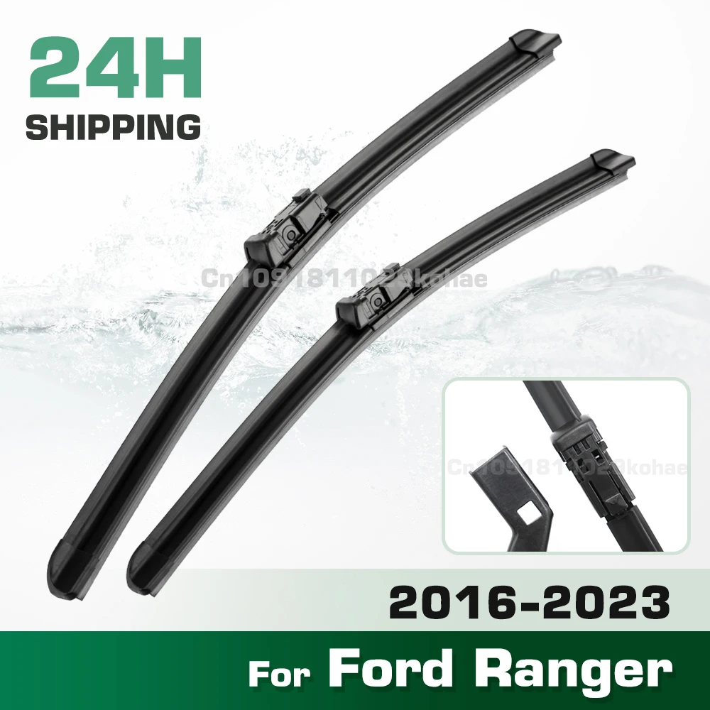 

GREATROAD Wiper LHD&RHD Front Wiper Blades Set For Ford Ranger 2016 - 2023 Windshield Windscreen Window Brush 24''+15''