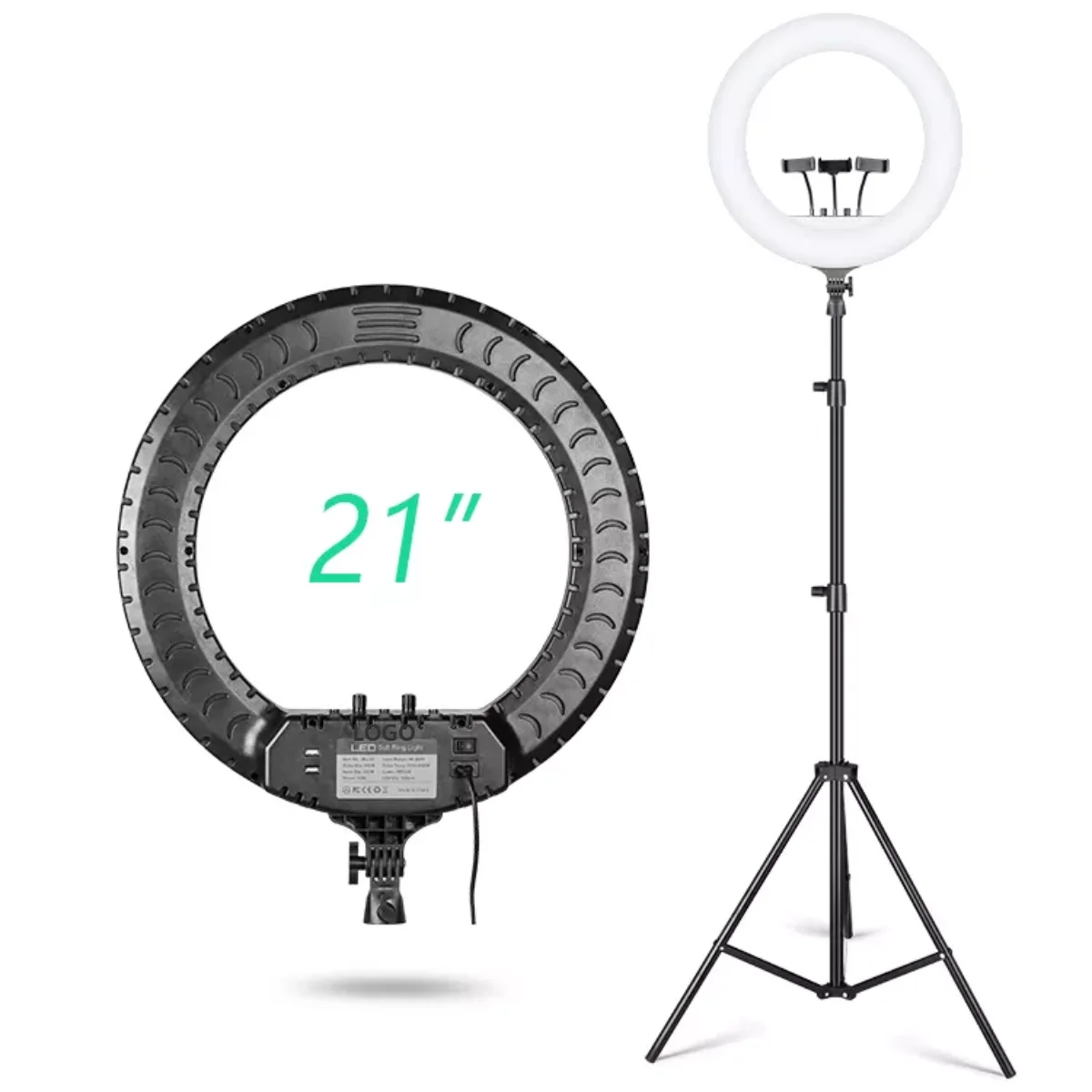 21inch Ring Light Photograph Blog Ring Lamp High Power Ring Light with Remote Control 210cm Tripod Storage Bag