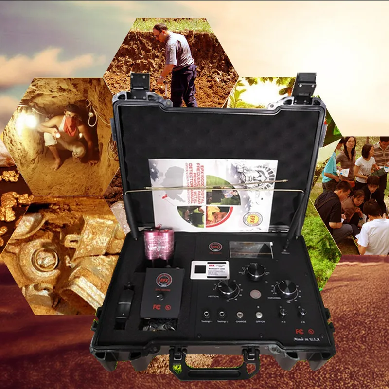 Gold Diamond Silver Copper Treasure Hunter Detector EPX10000 500m Ground Penetrating Radar Gold Machine