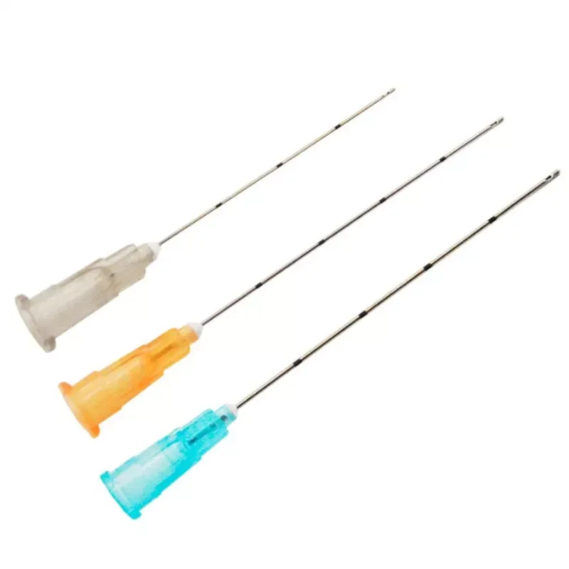 Factory Disposable Blunt-tip Cannula 22g 50mm 70mm Blunt Fine Micro Body Piercing Needles Cannula Syringe Tool