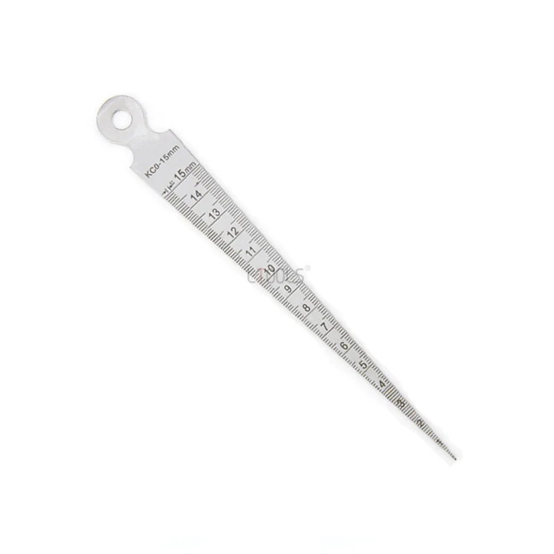 Stainless Steel High-precision Gap Gauge Aperture Taper 0-15mm Stainless Iron Inner Diameter Wedge-shaped Plug Gauge Thickened