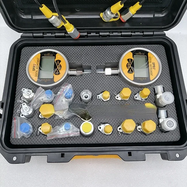 Digital Hydraulic Pressure Gauges Excavator Hydraulic Pressure Test Gauges Hydraulic Pressure Test Kit