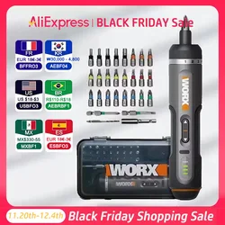 WORX WX242 Mini Electrical Screwdriver Set Smart Cordless Electric Screw Driver Rechargeable With 30 Bit Set Power Drill Tools