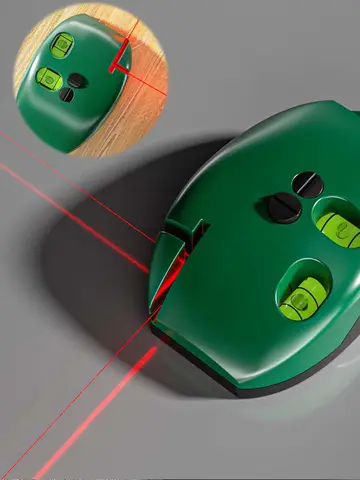 Vertical Mouse Laser Level Infrared Horizontal Line Right Angle Bubble Level Leveling 20M Long Distance 2 Lines Laser Levels ﻿