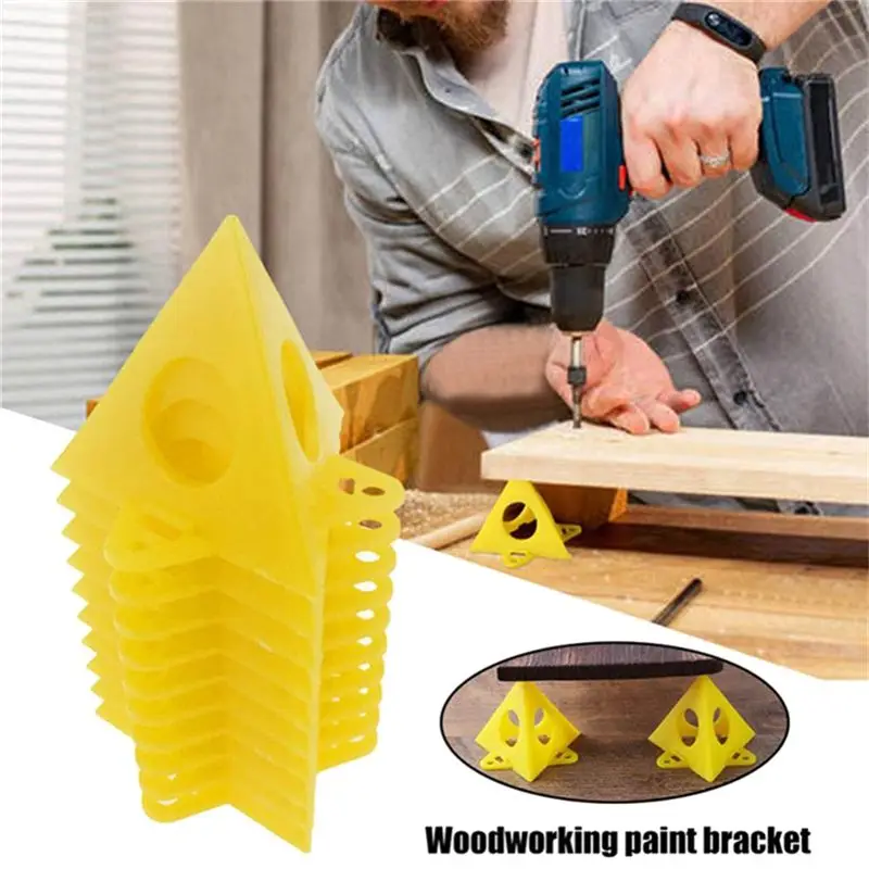 Must Have 50 Pcs Triangular Paint Pad For Woodworking Paint Rack Paint Spray Bracket Auxiliary