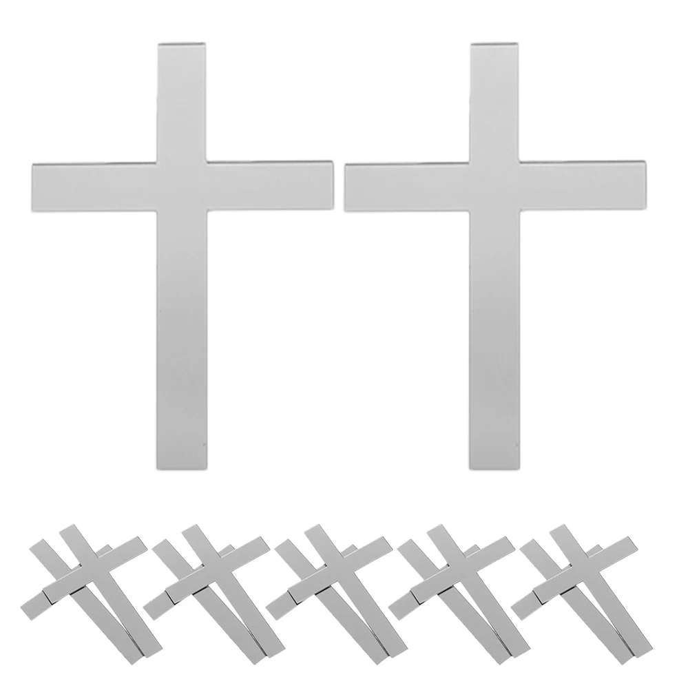 

20 Pcs Cross Cake Decoration Party Inserts Cupcakes Birthday Picks Photo Props Portable Cake Decor Dessert Toppers