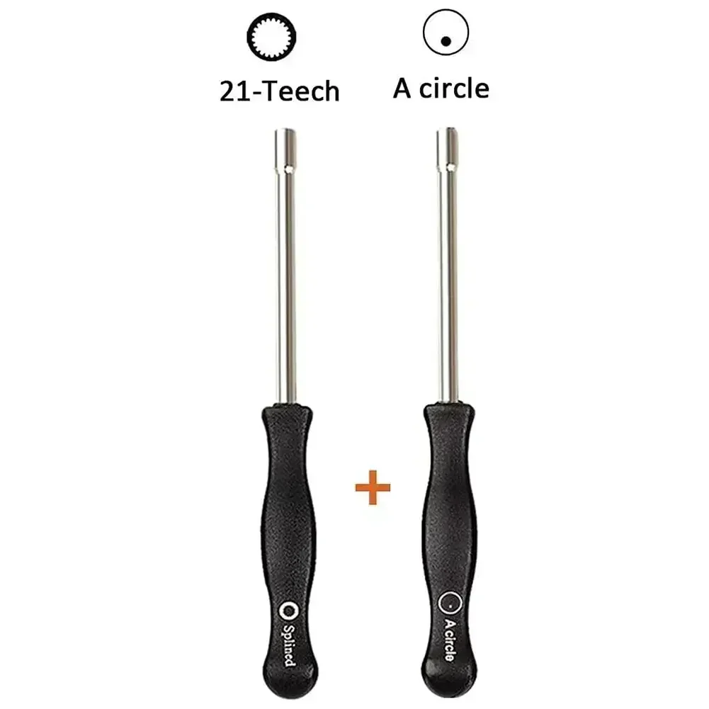 2Pcs 21-Teeth Splined + A-Circle Carburetor Adjustment Tool Screwdriver Kit For For For For Poulan