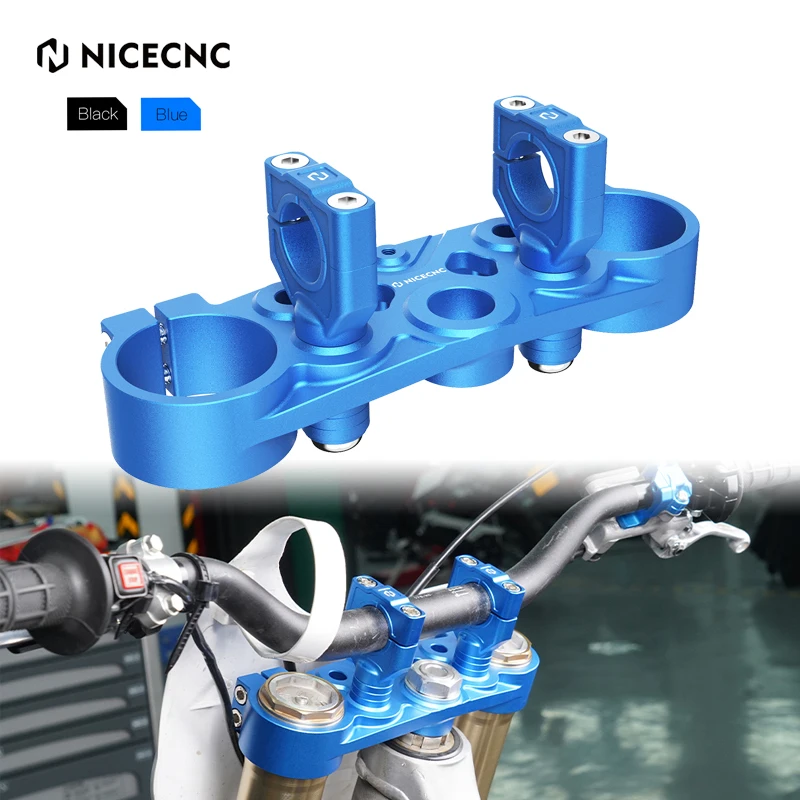 

NICECNC Adjustable Front Forks Clamp Upper Triple Tree Bracket For Yamaha YZ125 YZ250 YZ250X 2018-2023 YZ125X 2020-2023 Aluminum