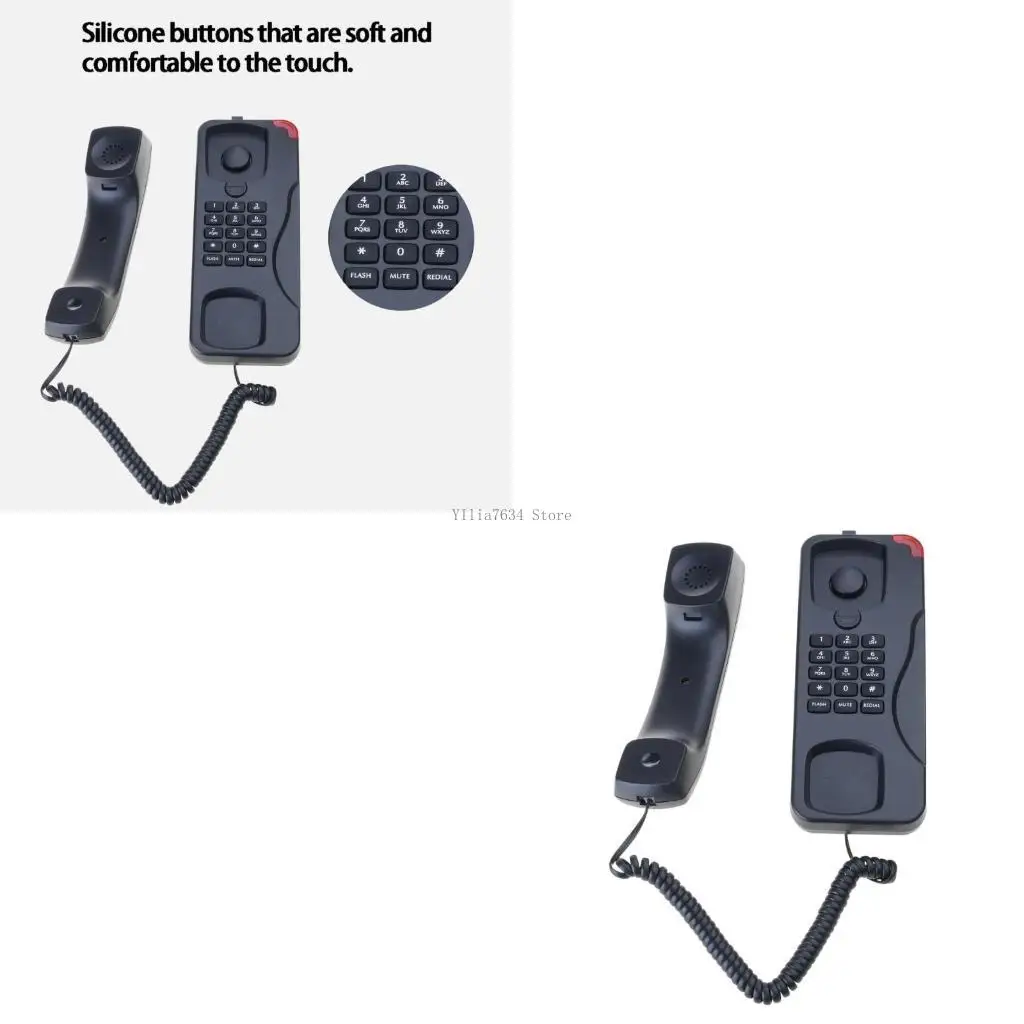 Wall mounted Phone for Hotel Room and Bathrooms Convenient Operation Waterproof
