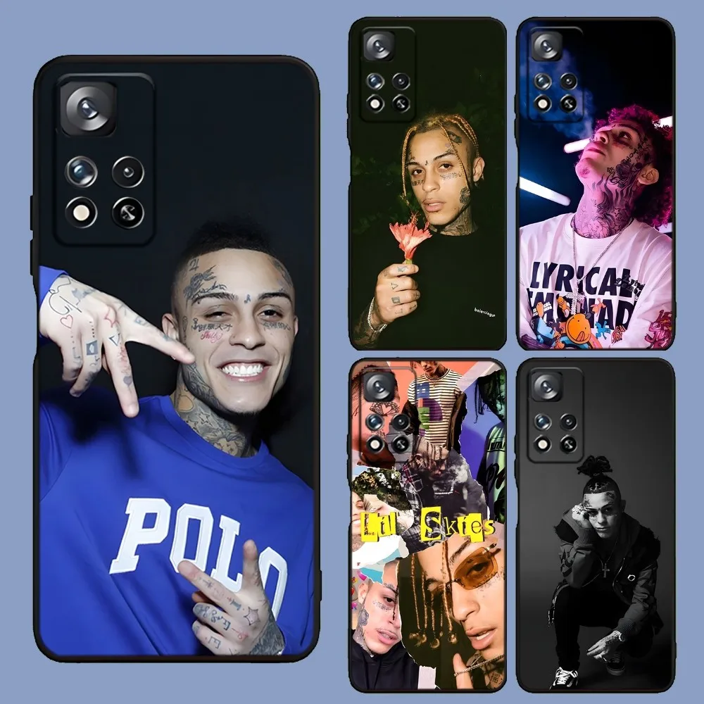 Lil Skies Phone Case For Samsung Galaxy A13,A21s,A22,A31,A32,A52,A53,A71,A80,A91 Soft Black Cover