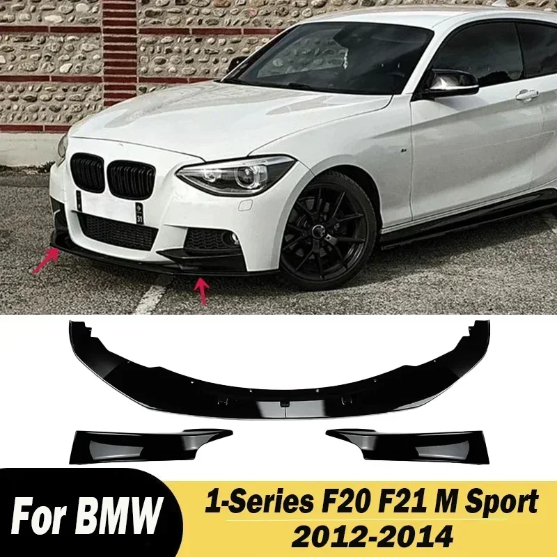 

For BMW 1-Series F20 F21 2012-2014 M Sport Style Canard Cover Trim Splitter Front Bumper Lip Diffuser Spoiler Body Kits