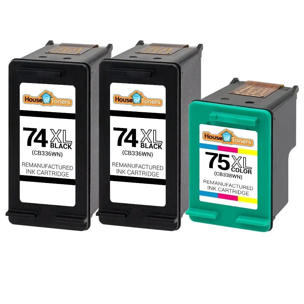 3PK 74XL CB336W & 75XL CB338W for HP Photosmart C4200 C4280 C4300 C4400 C4450