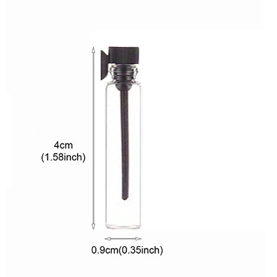 100Pcs+10 Accessories 1ml Glass Refillable Perfume Sample with 100 Dropper Bottles, 10 0.5ml Pipettes