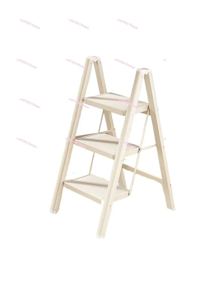 Ladder household folding telescopic multi-functional herringbone  indoor ladder thickened three-step stool