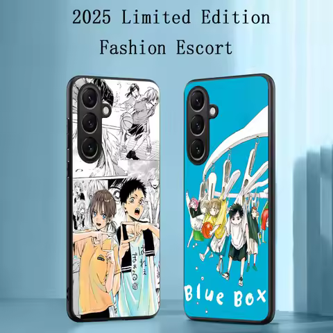Anime blue box chinatsu Japan anime Phone Case For Samsung Galaxy S25 S24 S23 S22 S21 S20 Plus Ultra Note20 Soft Black