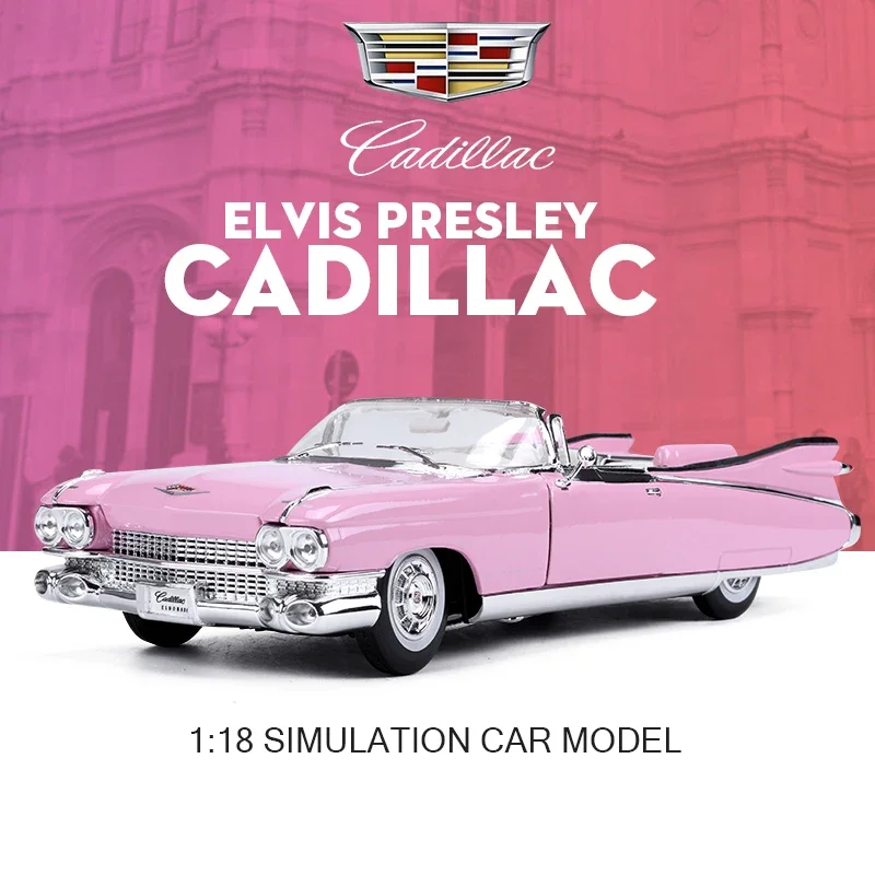 

1:18 1959 Cadillac Eldorado Elvis and Marilyn Monroe's car classic Alloy Retro Car Model Classic Car Model Car Decoration