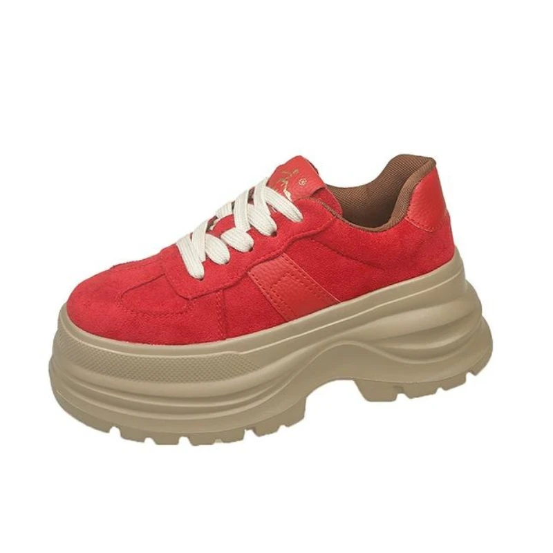 

Осенние женские кроссовки на платформе 7 см, повседневная модная обувь универсального дизайна, удобные кроссовки, высококачественная уличная спортивная обувь